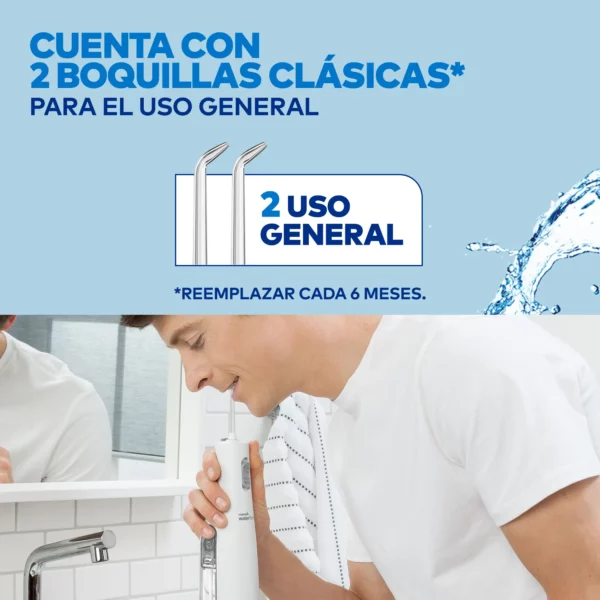 Boquillas del irrigador bucal Waterpik® para higiene interdental